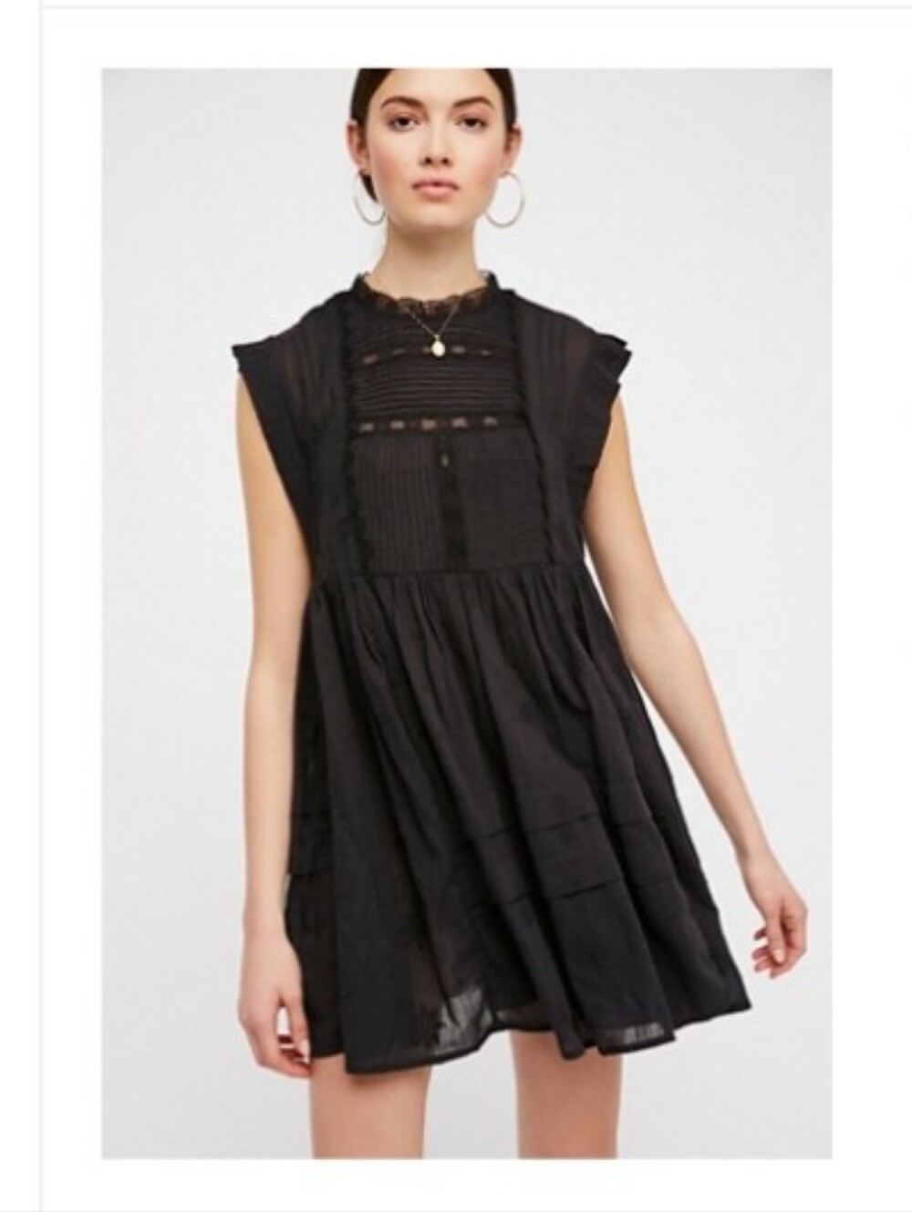 Free People "Nobody Like You" embroidered minidress, size M